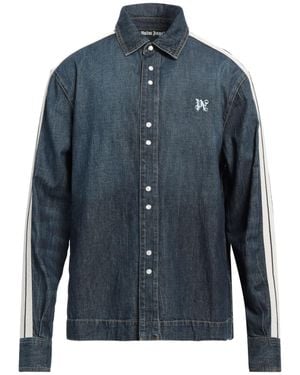 Palm Angels Denim Shirt - Blue