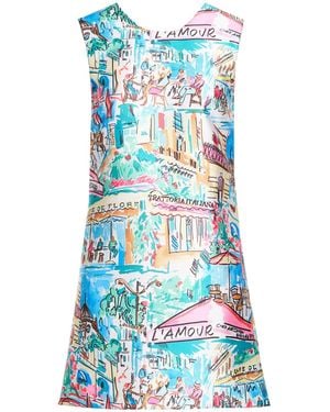 ALESSANDRO ENRIQUEZ Mini-Kleid - Blau