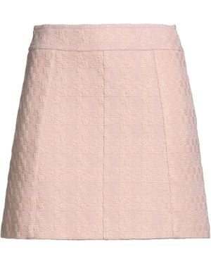 Celine Blush Mini Skirt Wool, Polyamide, Mohair Wool - Pink