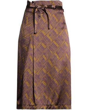ODEEH Midi Skirt Viscose, Polyester - Brown