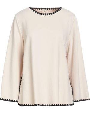 MEIMEIJ Ivory T-Shirt Viscose, Polyamide, Elastane - Natural