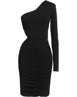 Patrizia Pepe Mini Dress Viscose, Elastane - Black