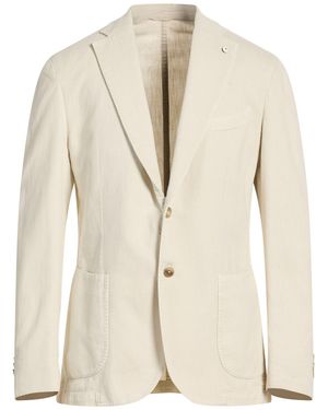 L.B.M. 1911 Ivory Blazer Cotton, Linen - Natural