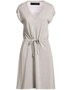 Messagerie Mini Dress Viscose, Linen, Cotton - Gray