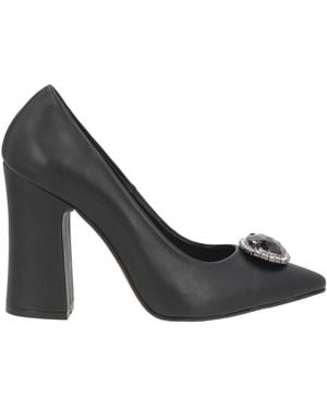 Tosca Blu Court Shoes Leather - Black
