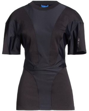 Mugler T-Shirt Organic Cotton, Polyamide, Rubber - Black