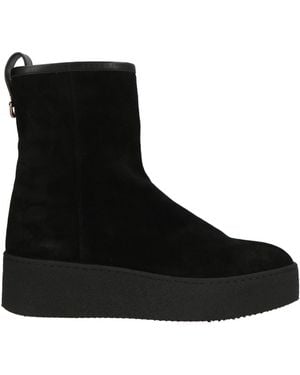 Agnona Botines De Caña Alta - Negro