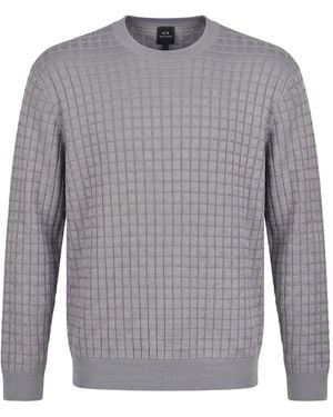 ARMANI EXCHANGE Sweater Acrylic, Cotton, Virgin Wool - Gray