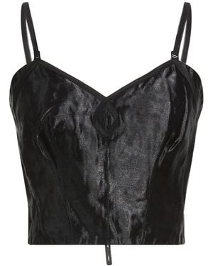 Maison Margiela Top Silk - Black