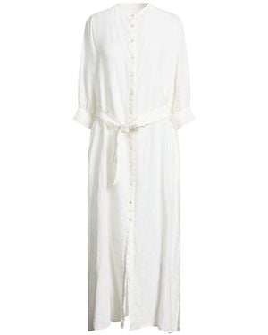 120% Lino Maxi Dresses - White