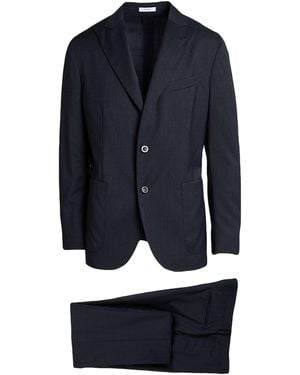 Boglioli Midnight Suit Virgin Wool - Blue