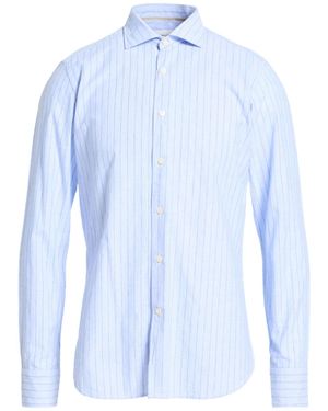 Tintoria Mattei 954 Light Shirt Tencel, Linen - Blue