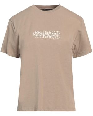 John Richmond T-Shirt Cotton, Elastane - Natural