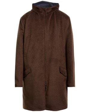 KIRED Coat Polyester, Acrylic, Wool - Brown