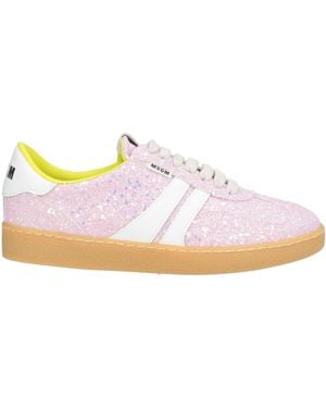 MSGM Trainers Textile Fibres - Pink