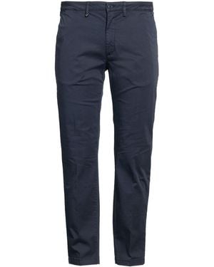 DISTRETTO 12 Midnight Pants Cotton, Elastane - Blue