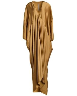 Rick Owens Maxi Dress Acetate, Viscose - Metallic