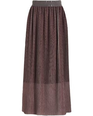 Peserico Maxi Skirts - Brown