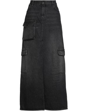 Pinko Denim Denim Skirt Cotton - Black
