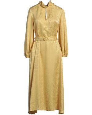 Ballantyne Midi Dress Silk - Yellow