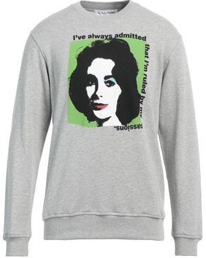 Comme des Garçons Printed Cotton Crewneck Sweatshirt - Grey