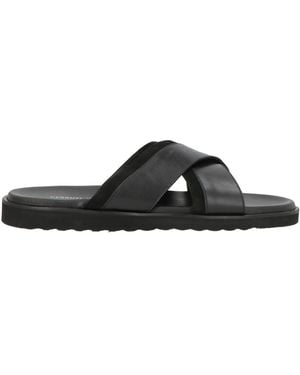 Cerruti 1881 Sandals Cow Leather - Black