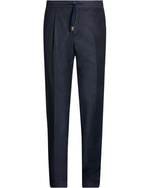 Incotex Midnight Trousers Virgin Wool - Blue