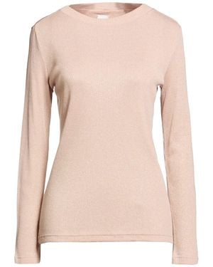 Eleventy Blush T-Shirt Elastane, Metallic Fiber, Polyamide - Pink