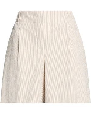 Peserico Sand Shorts & Bermuda Shorts Cotton, Elastane - Natural