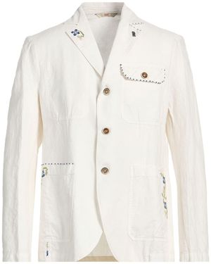 Bob Blazer Cotton, Polyester, Linen - White