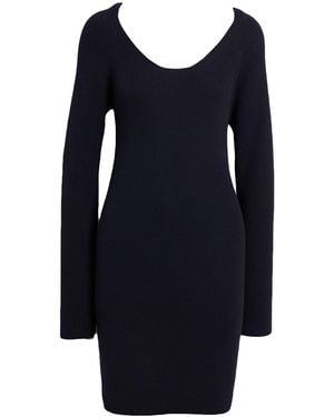 Fabiana Filippi Midnight Mini Dress Virgin Wool, Cotton - Blue