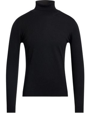 La Fileria Rollkragenpullover - Schwarz