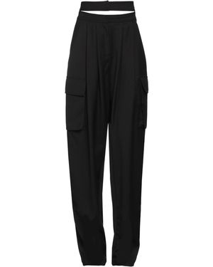 ANDREADAMO Trousers Polyester, Viscose, Elastane - Black