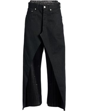 JUNYA WATANABE COMME des GARÇONS x LEVI'S Jeans Cotton, Polyester - Black