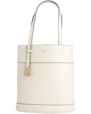 Ferragamo Ivory Handbag Leather - White