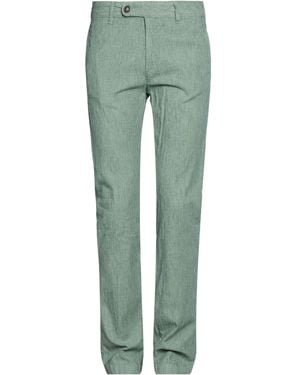 Massimo Alba Trousers Cotton, Linen, Elastane - Green