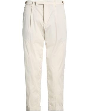 Paoloni Ivory Trousers Cotton, Polyamide, Elastane - White
