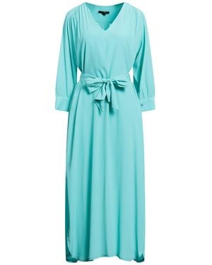 SEVENTY VENEZIA Sky Maxi Dress Acetate, Silk - Blue