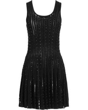Versace Mini Dress Viscose, Polyester, Aluminum, Glass - Black