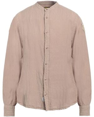 Blauer Khaki Shirt Linen - Pink