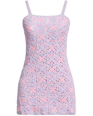 CROCHÈ Mini Dress - Purple