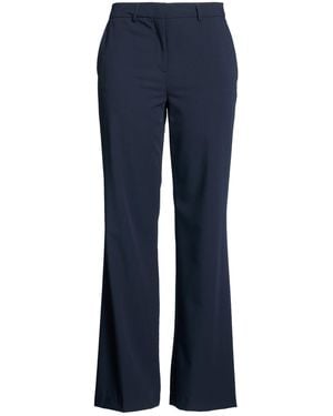 RUE DU BAC Midnight Trousers Polyester, Viscose, Elastane - Blue