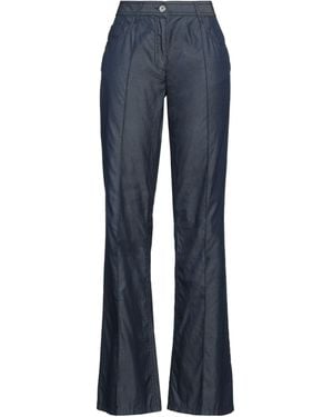 Ferragamo Trousers Cotton - Blue