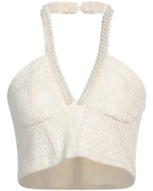 Liu Jo Top Cotton, Polyamide, Elastane - Natural
