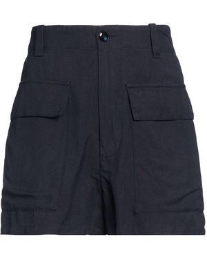 Barena Midnight Shorts & Bermuda Shorts Viscose, Linen - Blue