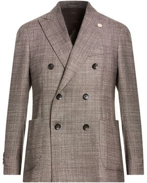Lardini Blazer Wool, Silk - Brown