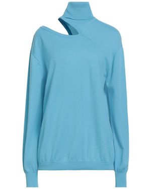 Circus Hotel Light Turtleneck Virgin Wool, Cashmere - Blue