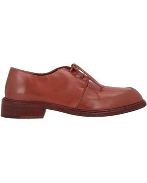 Marsèll Rust Lace-Up Shoes Calfskin - Red