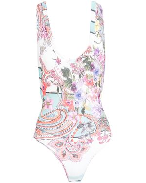 Black Coral Bodysuit - Pink