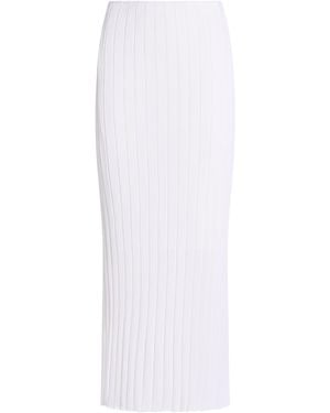 Del Core Maxi Skirt Viscose, Polyester - White
